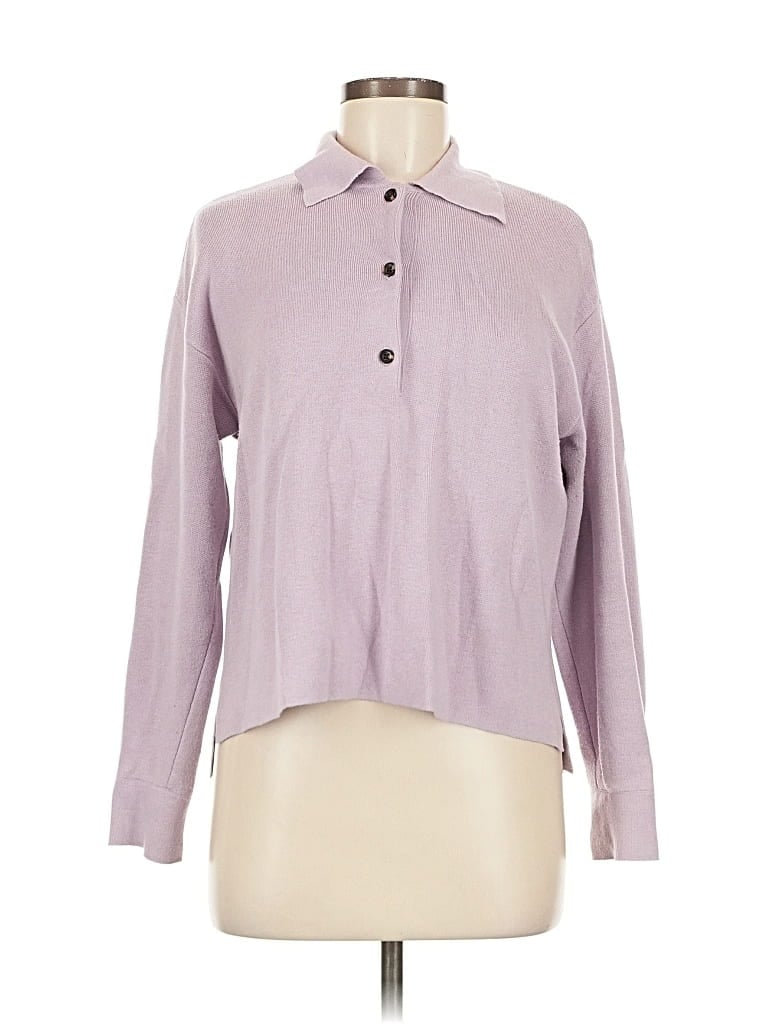 Pre-owned Ann Taylor Cardigan Sweater In Purple