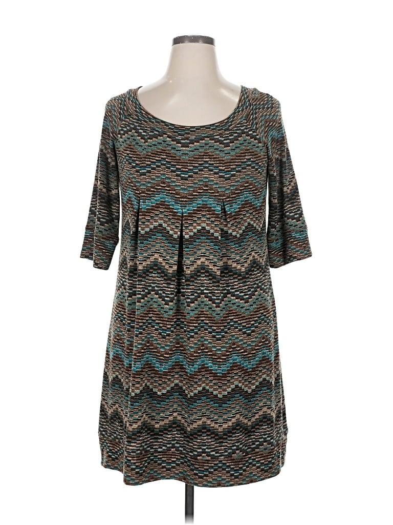 Pre-owned Agb Casual Dress In Brown