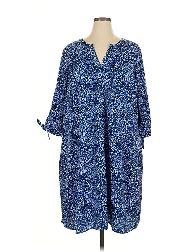 Pre-owned Catherines Casual Dress In Blue