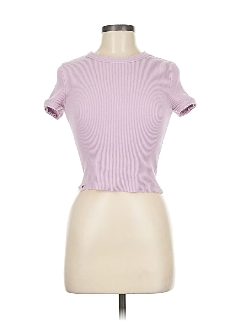 Pre-owned Urban Outfitters Short Sleeve Turtleneck In Purple