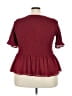Torrid 100% Polyester Burgundy 3/4 Sleeve Blouse Size 3X Plus (3) - photo 2