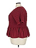 Torrid 100% Polyester Burgundy 3/4 Sleeve Blouse Size 3X Plus (3) - photo 5