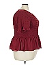 Torrid 100% Polyester Burgundy 3/4 Sleeve Blouse Size 3X Plus (3) - photo 4