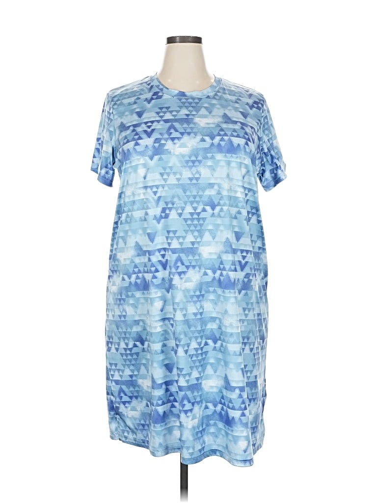 Pre-owned Columbia Casual Dress In Blue