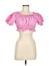 Zara Pink Short Sleeve Blouse Size M - photo 1
