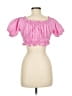 Zara Pink Short Sleeve Blouse Size M - photo 2