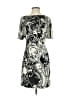W by Worth 100% Polyester Print Black Cocktail Dress Size 2 - photo 1