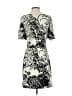 W by Worth 100% Polyester Print Black Cocktail Dress Size 2 - photo 2