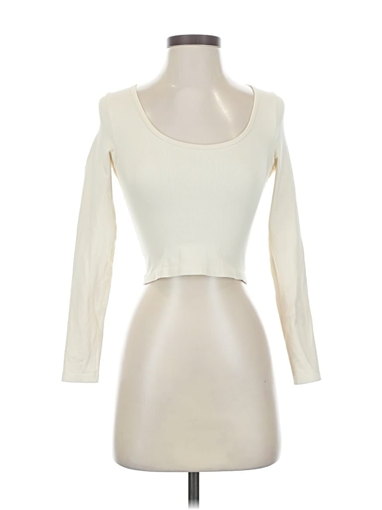 Pre-owned Oqq 3/4 Sleeve T-shirt In White