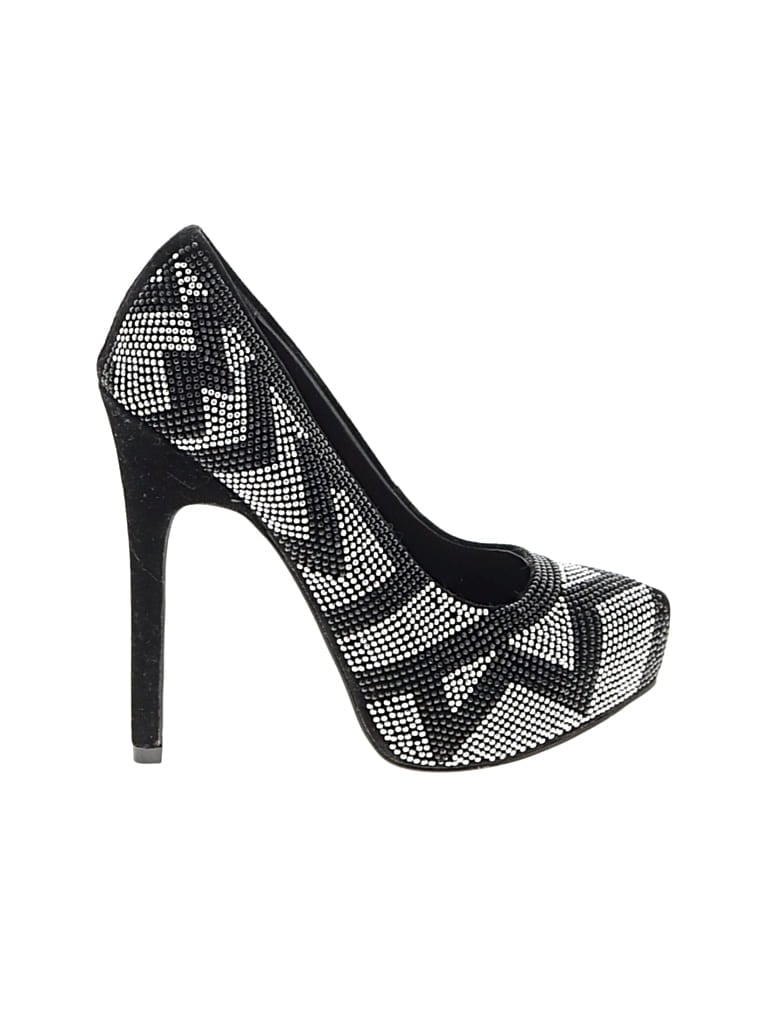 Pre-owned Aldo Heels In Black