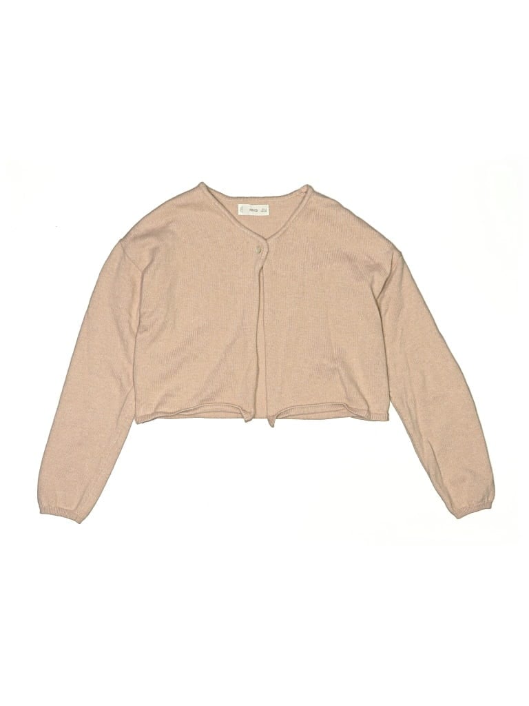 Pre-owned Mng Kids' Cardigan Sweater In Brown