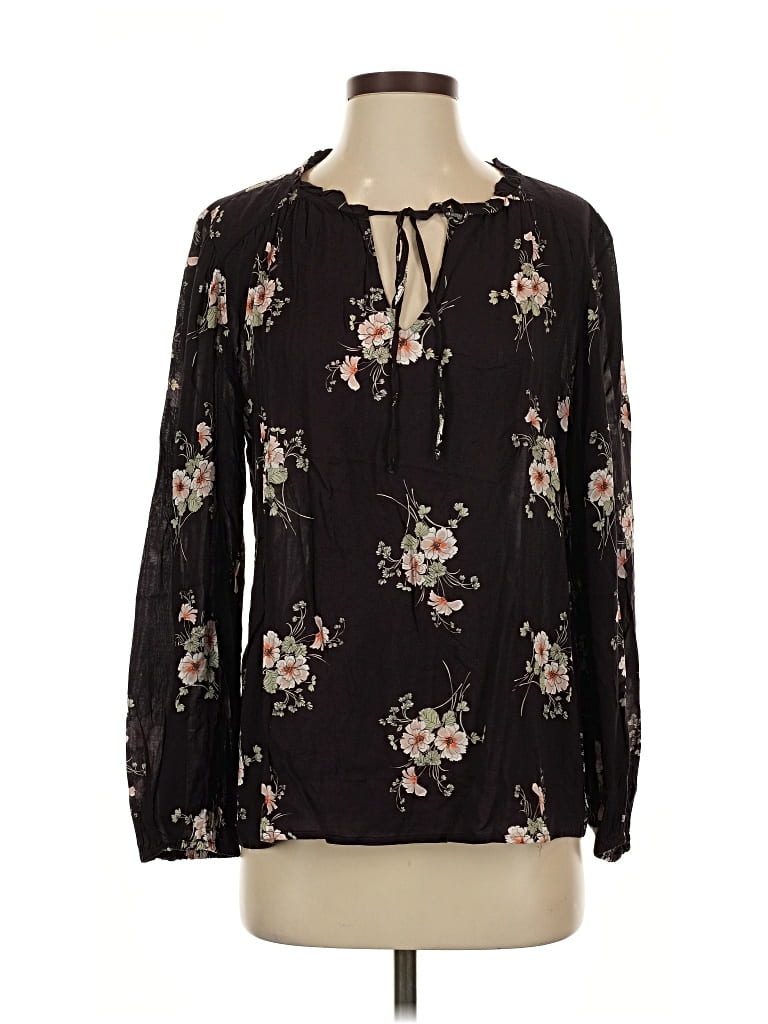 Pre-owned Velvet By Graham & Spencer 3/4 Sleeve Blouse In Black