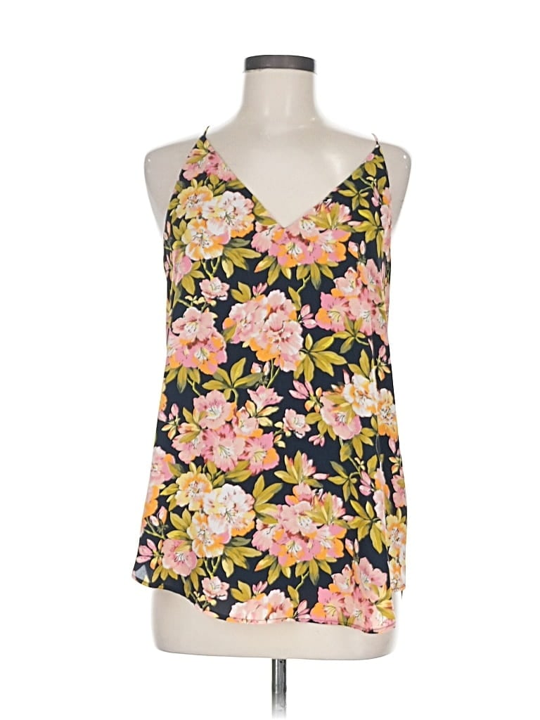 Pre-owned Ann Taylor Loft Sleeveless Blouse In Yellow