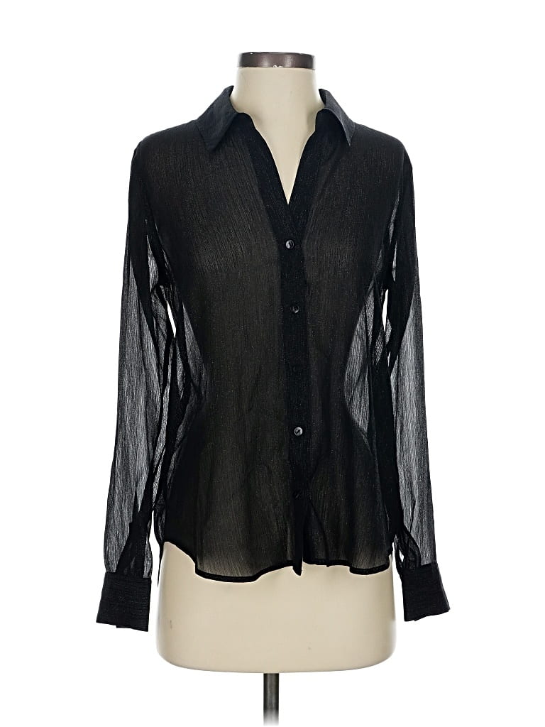 L'agence Long Sleeve Blouse In Black