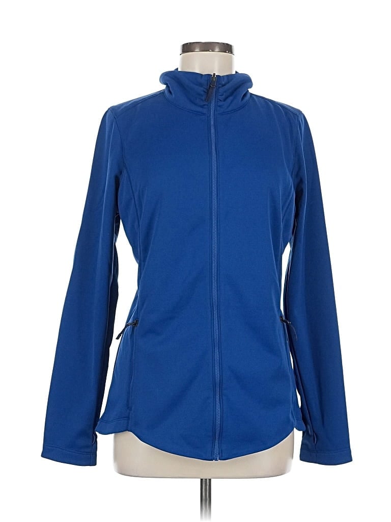 Pre-owned Port Authority Track Jacket In Blue