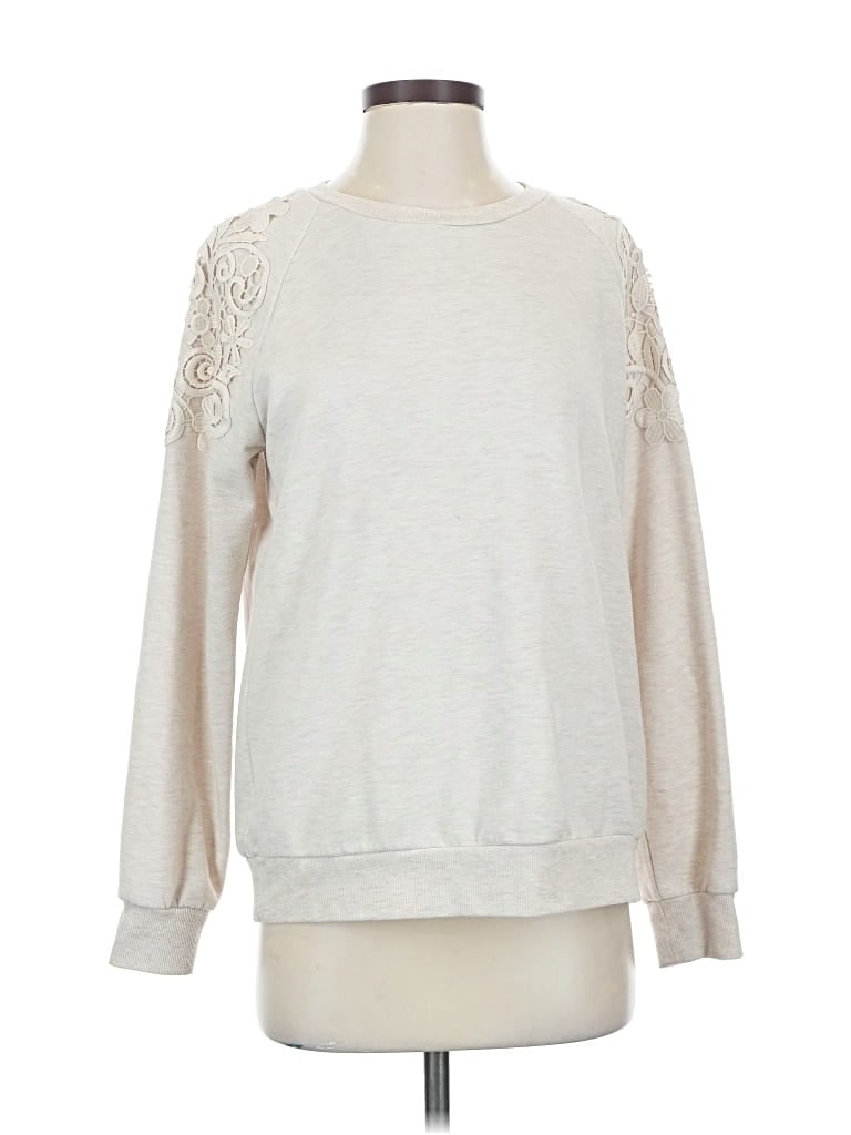 Pre-owned Gloria Vanderbilt Sweatshirt In Silver