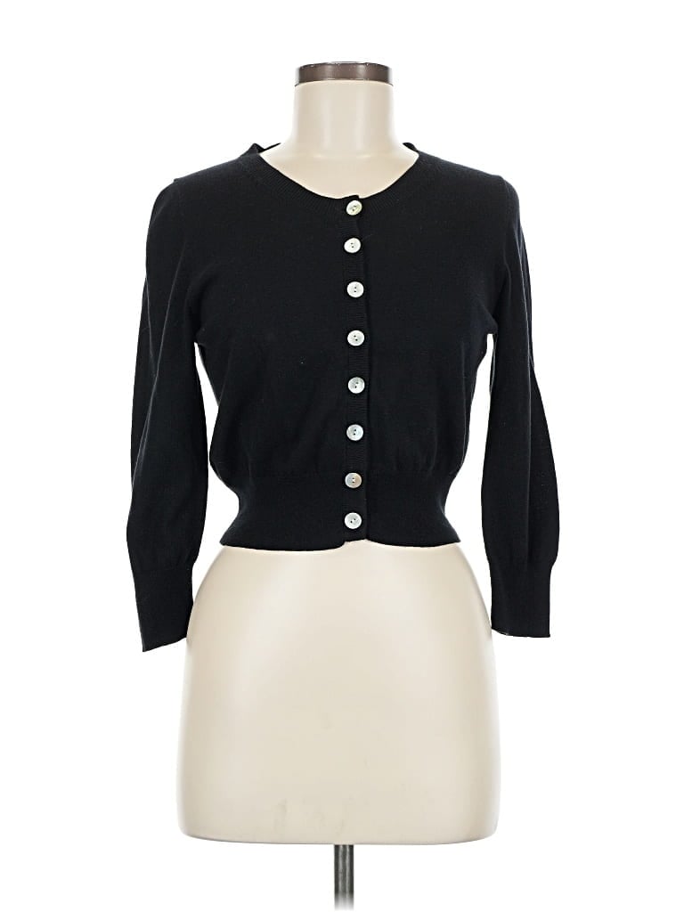 Pre-owned Unbranded Cardigan Sweater In Black