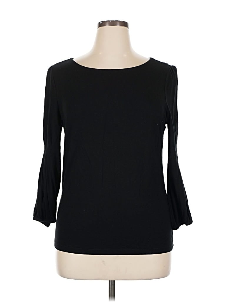 Pre-owned Polo Ralph Lauren 3/4 Sleeve T-shirt In Black