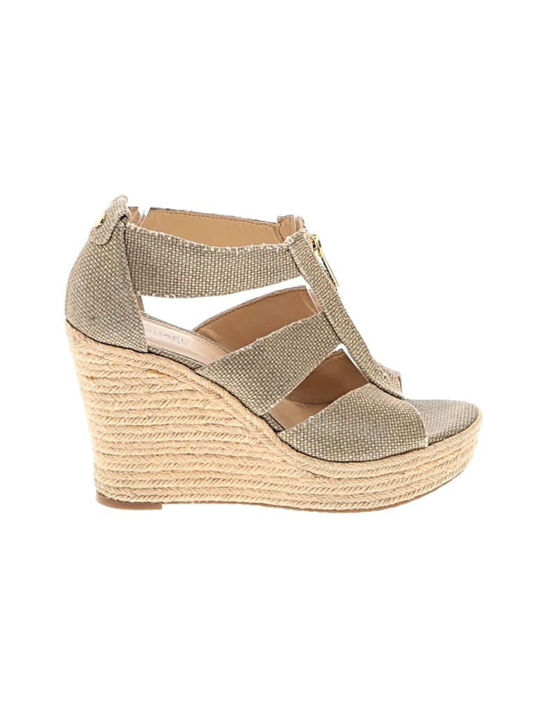 Pre-owned Michael Michael Kors Wedges In Gold