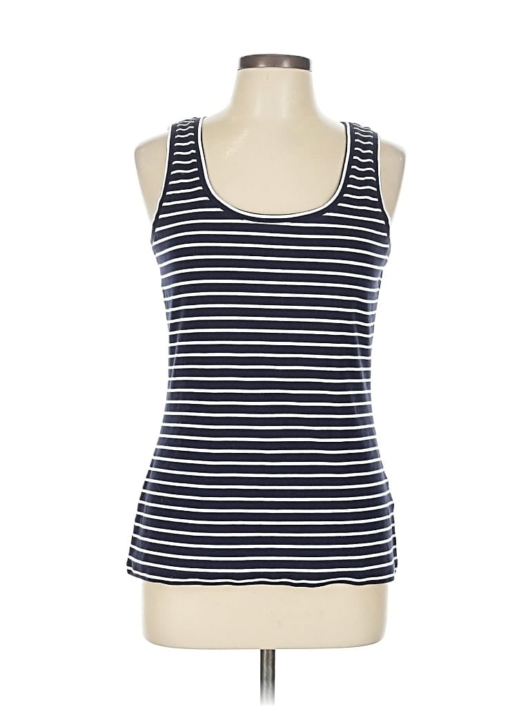 Pre-owned Boden Tank Top Blue Strapless Neckline Tops