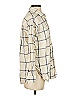 Universal Thread 100% Cotton Checkered-gingham Ivory Long Sleeve Button-Down Shirt Size S - photo 4