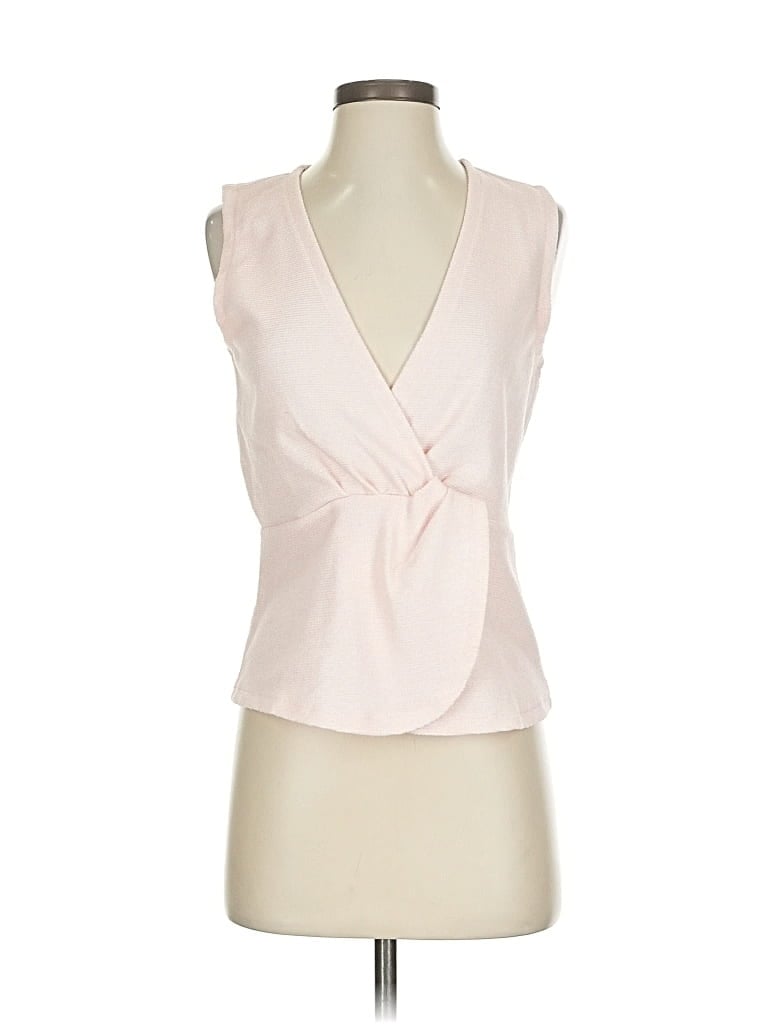 Pre-owned J.crew 365 Sleeveless Blouse In White