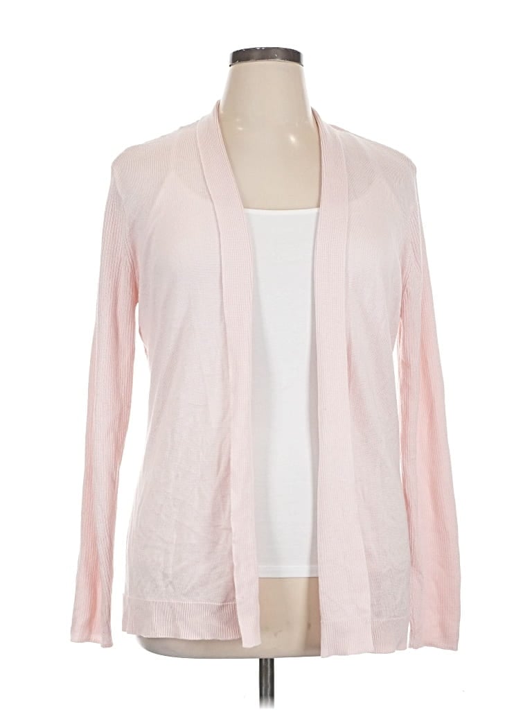 Pre-owned Liz Claiborne Career Cardigan Sweater In Pink