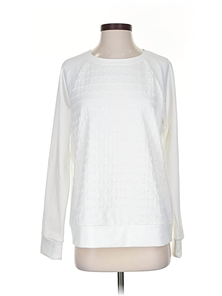 Pre-owned Gap Fit Long Sleeve Blouse In White