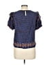 Caballero Blue Short Sleeve Blouse Size L - photo 2