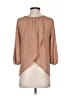 Soprano 100% Polyester Brown 3/4 Sleeve Blouse Size XS - photo 2