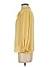 Paige 100% Polyester Yellow Gold 3/4 Sleeve Blouse Size XS - photo 5