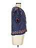Caballero Blue Short Sleeve Blouse Size L - photo 4