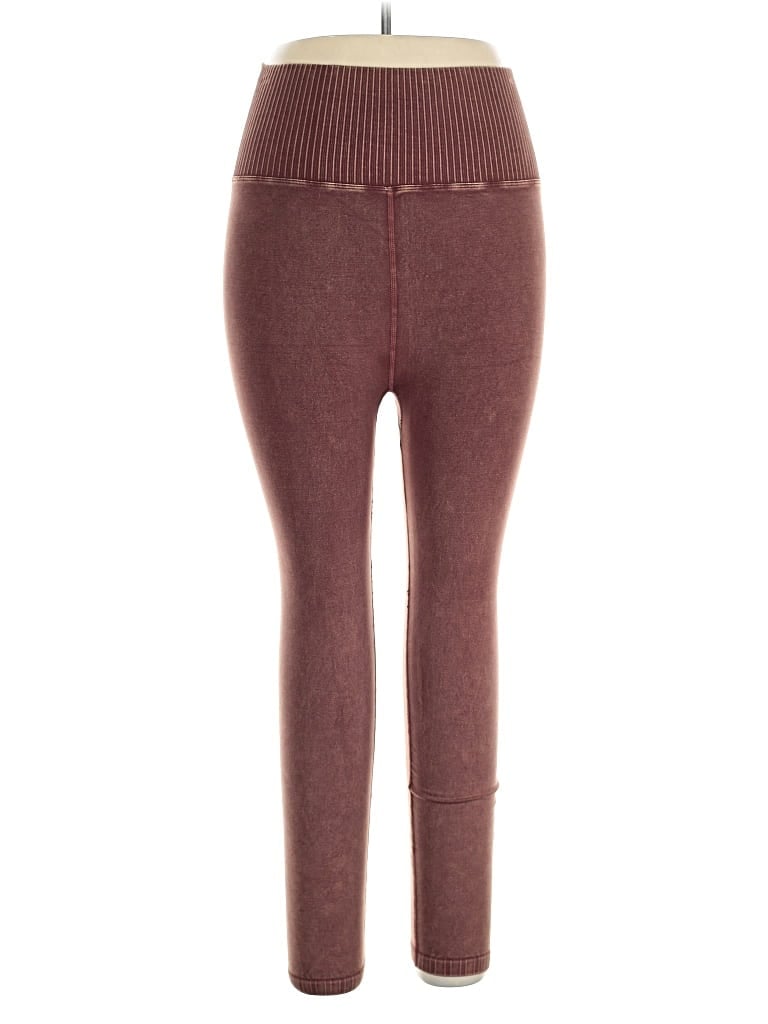 Pre-owned Ododos Leggings In Burgundy
