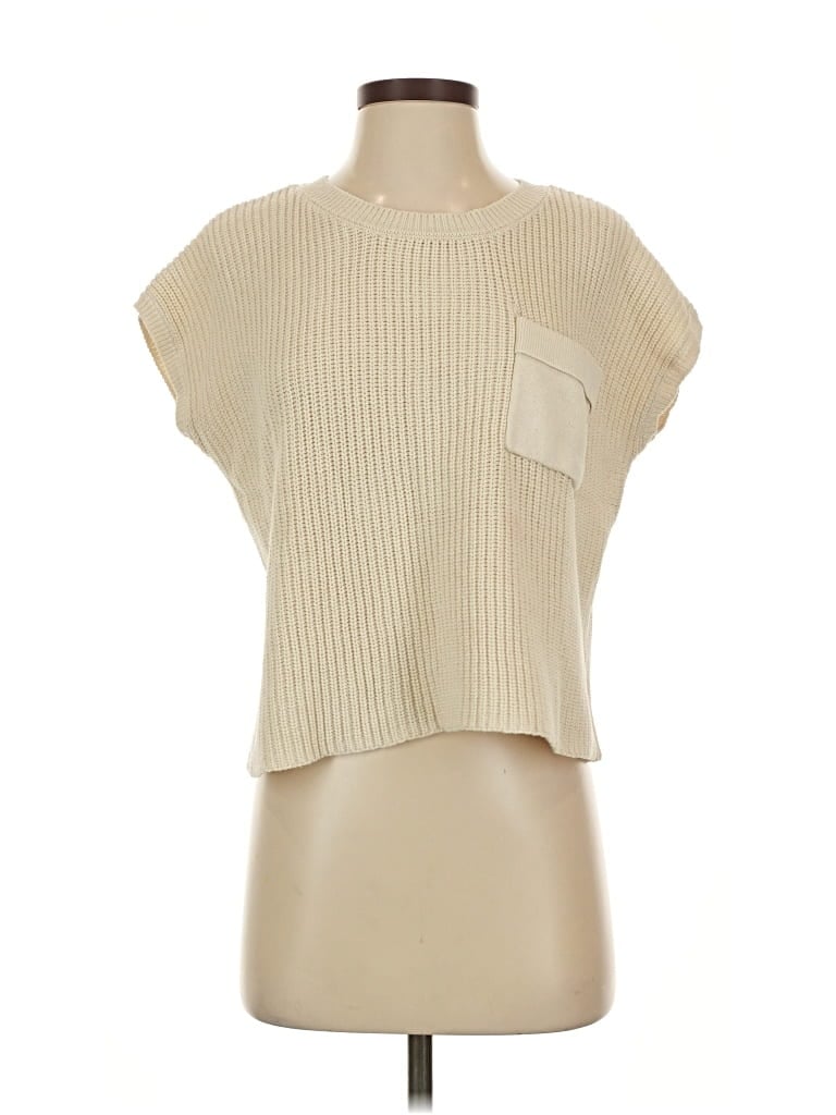 Pre-owned Sincerely Jules Sweater Vest In White