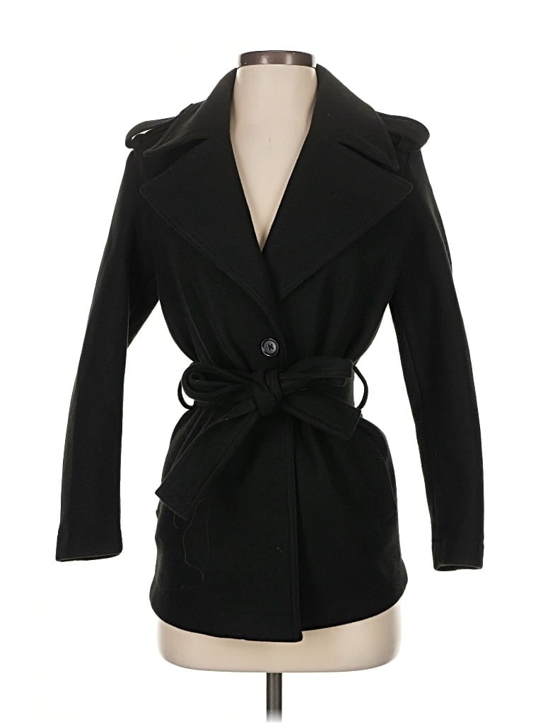Pre-owned Banana Republic Coat In Black