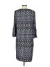 Chico's Print Blue Casual Dress Size Lg (2) - photo 2