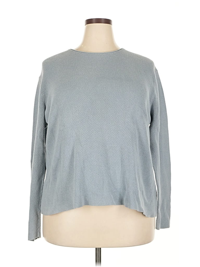 Pre-owned Eileen Fisher Pullover Sweater In Gray
