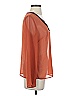 Just Fab 100% Polyester Orange Long Sleeve Blouse Size S - photo 4