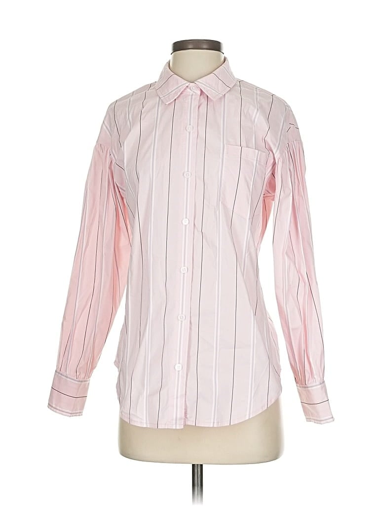 Pre-owned 209 Wst 38 New York Long Sleeve Button Down Shirt In Pink
