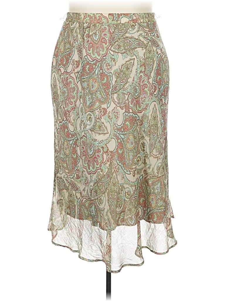 Pre-owned Roz & Ali Casual Skirt In Green