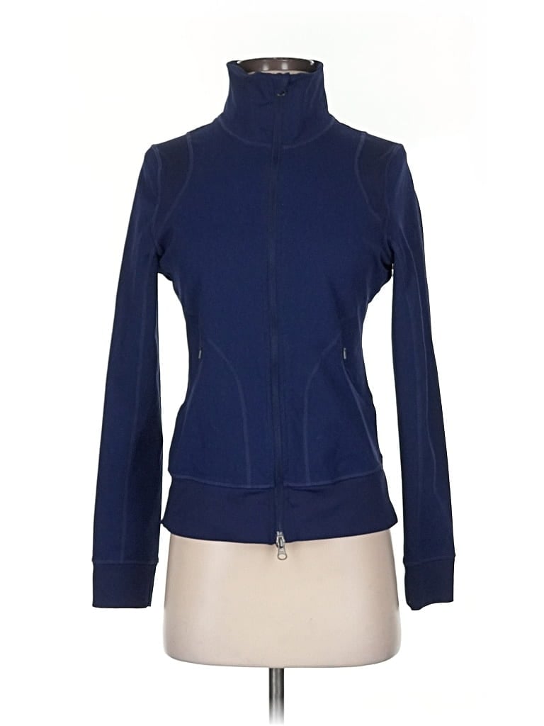 Pre-owned Zella Track Jacket In Blue