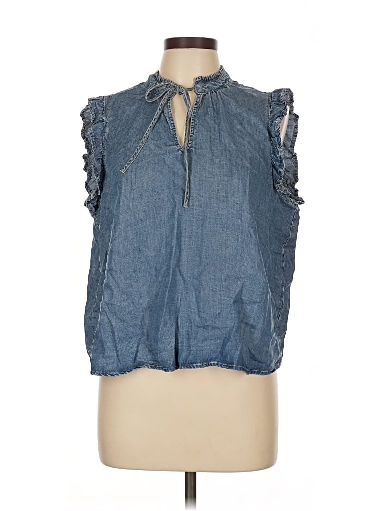 Pre-owned Velvet Heart Sleeveless Blouse In Blue