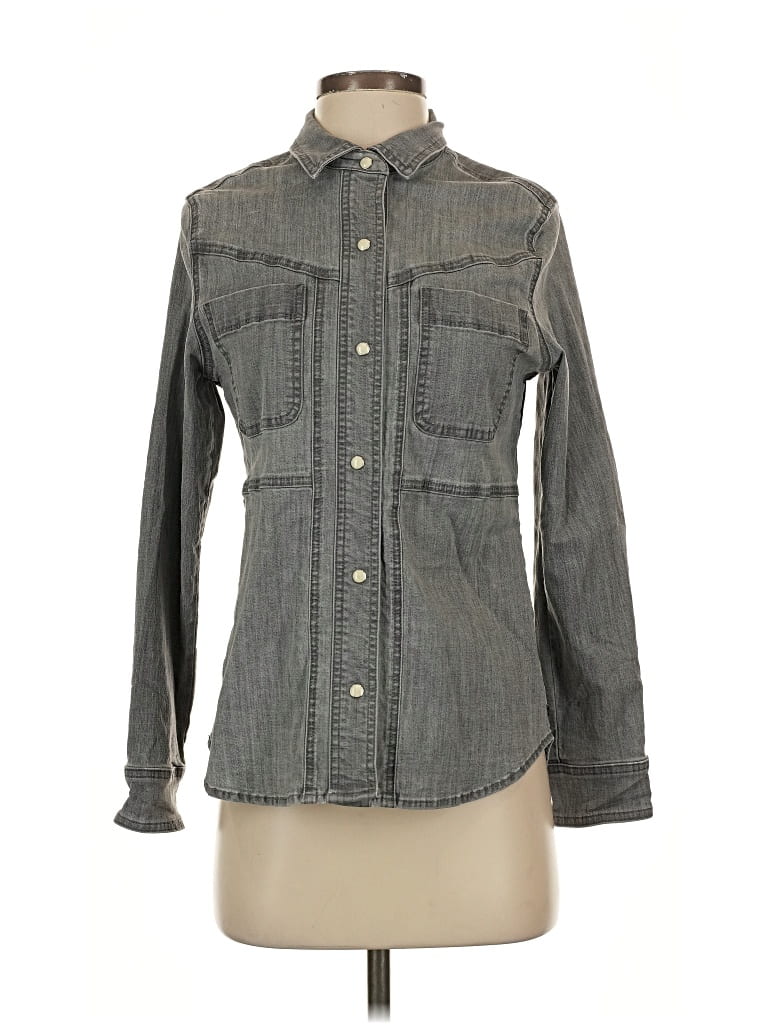 Pre-owned Caterpillar Long Sleeve Button Down Shirt In Gray