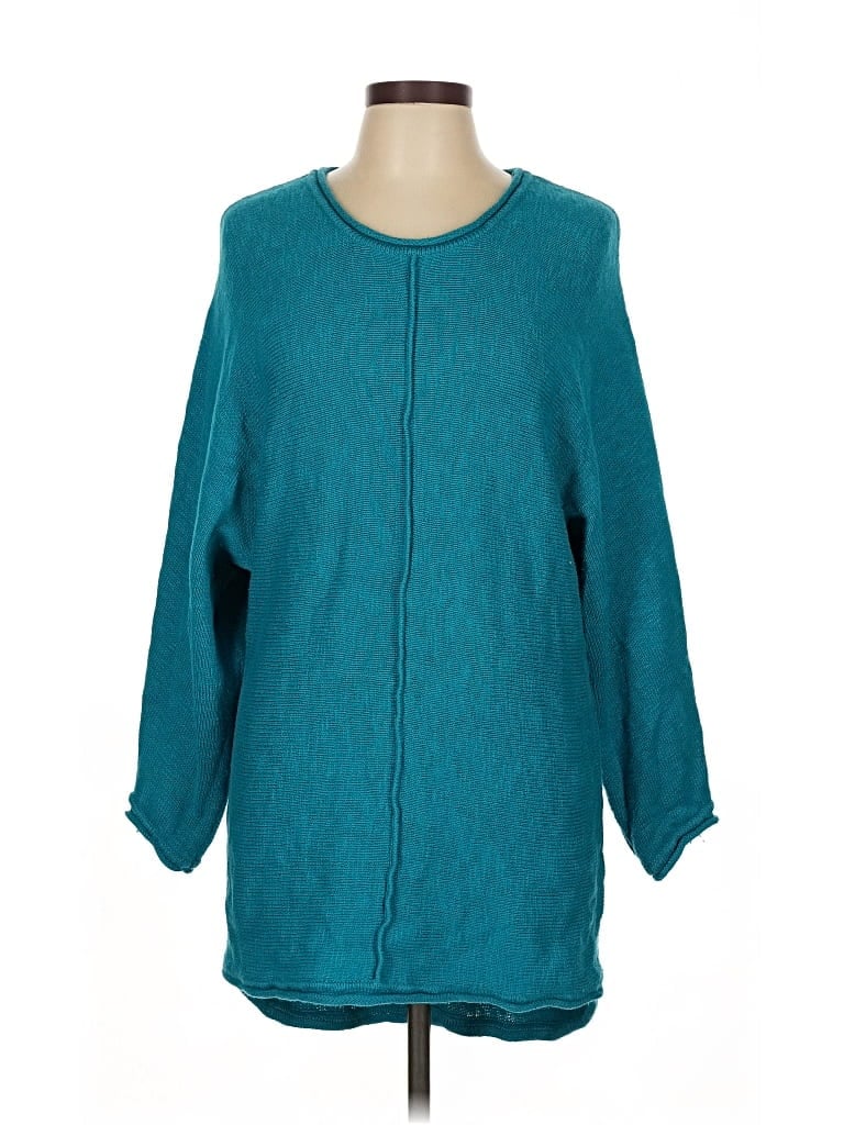 Pre-owned Lulu-b 3/4 Sleeve T-shirt In Blue