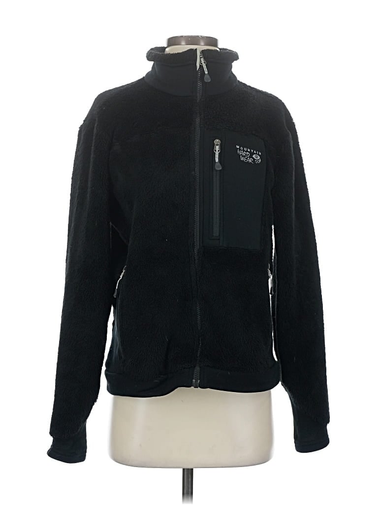 Pre-owned Mountain Hardwear Fleece Jacket In Black