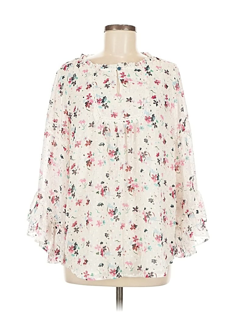 Pre-owned Matilda Jane 3/4 Sleeve Blouse In White