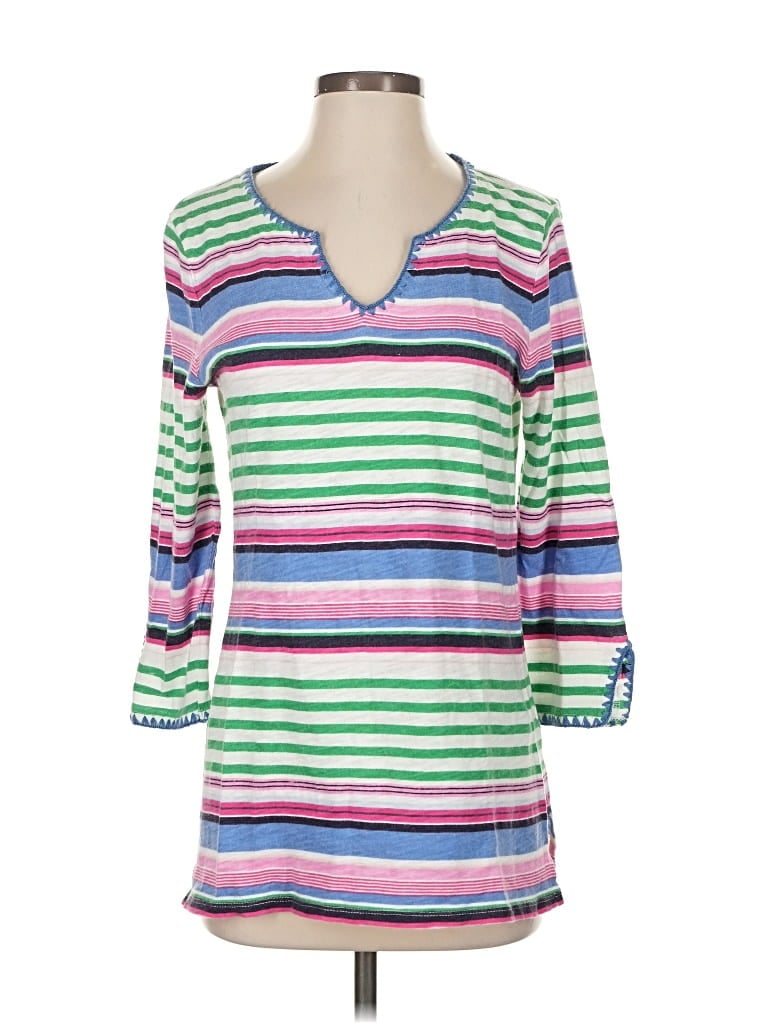 Pre-owned Talbots 3/4 Sleeve T-shirt In Green