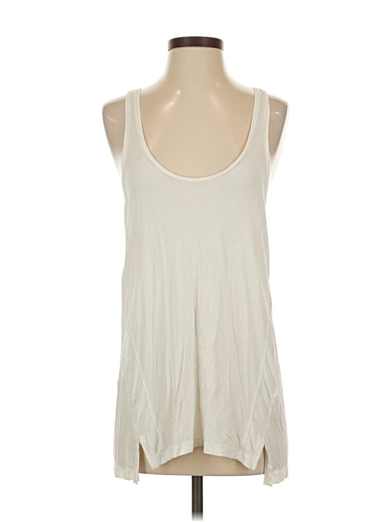 Pre-owned Express Tank Top Ivory Halter Neckline Tops In White