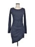 Leith Solid Gray Blue Casual Dress Size M - photo 1