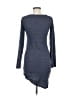 Leith Solid Gray Blue Casual Dress Size M - photo 2